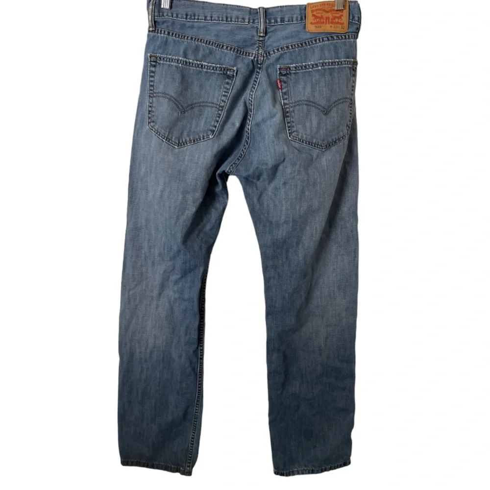 Levis Mens 505 Straight Leg Blue Jeans 33x32 Perfectly‎ Broken In